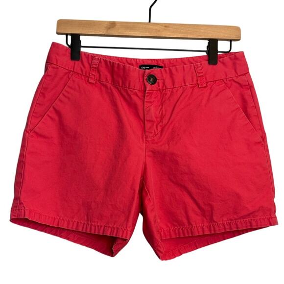 GAP Women’s 4 Pink Chino Canvas Shorts 100% Cotton Casual Summer - Picture 1 of 5